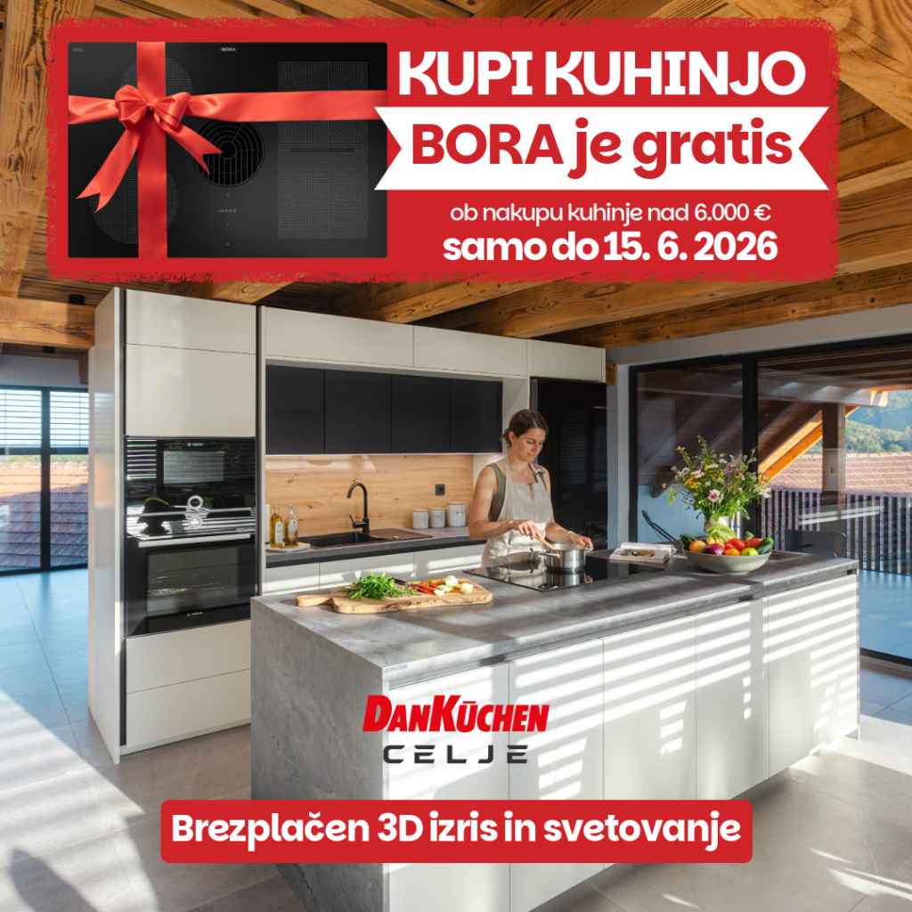 Ob nakupu kuhinje Silbermond podarimo BORA Easy 80+